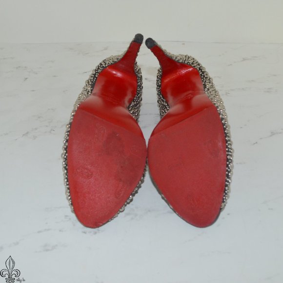 ❤Christian Louboutin Metal Studded Heels❤ - Picture 9 of 16